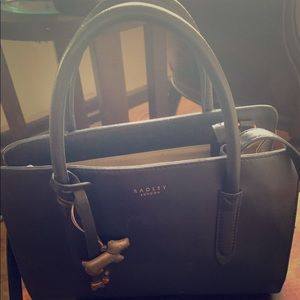Radley London Liverpool bag blue rose gold zipper